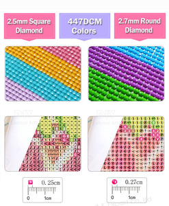 タトゥーガール5D DIYダイヤモンド絵画プリントファッション女性ポートレート可愛い色の髪フルドリルモザイク刺繍クロスステッチ - Product Image 5
