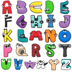 Venta al por mayor zapatos personalizados encanto Rosa letra conjunto nuevo diseño accesorios para bolsos zapatos personalizados encantos niños regalos - Product Image 4