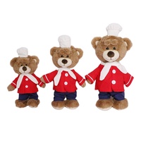 Tétine en peluche Chef Ours en peluche CE ASTM OEM ODM à bas quantité minimale de commande Logo personnalisé Poupées en peluche Animal en peluche peluches personnalisées Coton