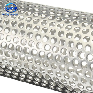 Cylindre filtrant perforé en acier inoxydable 304 à trous ronds, tube perforé pour l'industrie de la filtration chimique - Product Image 2