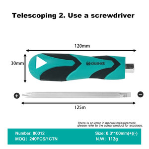 <span class=keywords><strong>Tournevis</strong></span> à tête magnétique à fente Phillips de qualité industrielle, multi-<span class=keywords><strong>tournevis</strong></span>, outils à main OEM chromés, personnalisables, vente en gros - Product Image 6