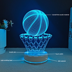 Lámpara <span class=keywords><strong>LED</strong></span> Decorativa con Forma de Oso de Dibujos Animados, Ilusión <span class=keywords><strong>3D</strong></span>, Regalo Festivo, Decoración para Mesa y Hogar, para Habitación Infantil, Material ABS - Product Image 3