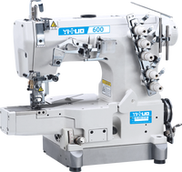 YS-600-01CB cinq fils informatisé entraînement Direct Interlock Machine à coudre aiguille unique plat-lit nouvelle condition moteur tissu