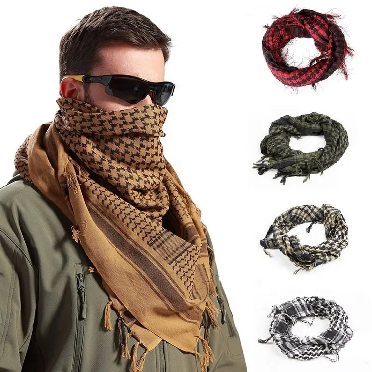 Foulard arabe hijab confortable camouflage Écharpe musulmane anti-vent et anti-poussière Vente en gros pas cher