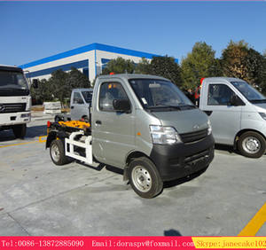 รถขนขยะแบบหมุนได้2ตันตะขอไฮดรอลิกสำหรับยกภาชนะขนาดเล็ก - Product Image 2