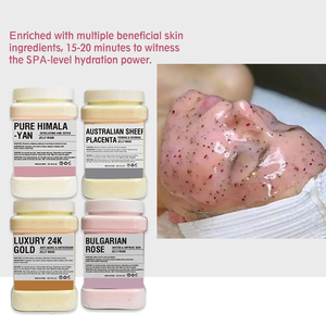 Mascarilla Facial de Gelatina <span class=keywords><strong>Natural</strong></span> de Kiwi y Pétalos de Rosa, Mascarilla Hidratante y Blanqueadora - Product Image 3