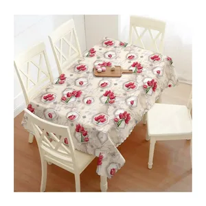 Wholesale Custom Dining Rectangle PVC Plastic Table Cover Roll