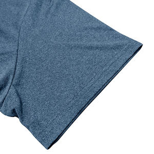 ग्रीष्मकालीन पुरुषों की आउटडोर खेल फिटनेस हल्के सहज झुर्रियों-प्रतिरोधी पल्लोवर शर्ट निर्यात स्टैंड कॉलर उच्च लोचदार त्वरित - Product Image 5