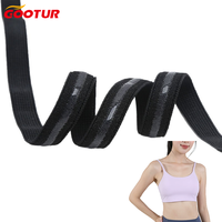 Bande élastique antidérapante en silicone 10 mm, sangle d'épaule en polyester et élasthanne pour soutien-gorge de sport et lingerie, bande de tissage très extensible