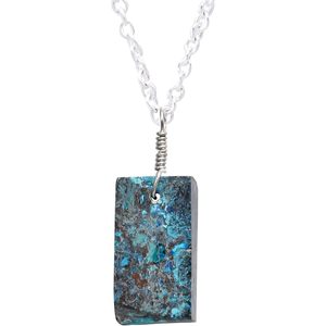 Collar con Colgante de Shattuckita Natural en Bruto YASHEE, Joyería para Mujer, Cristal Curativo, Reiki, Wicca, Delicado y Calmante - Product Image 1