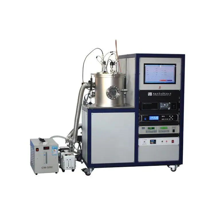 Sistema de revestimiento de plasma, sistema de pulverización de Tipo Banco, rf, dc, sistema de pulverización de magnetrón