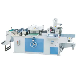 Self Adhesive Vinyl Sticker Flat Bed Mini Label Die Cutting Slitting Machine For Sale