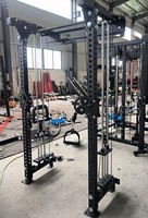 Système de poulies réglable multifonctionnel mural en acier de haute qualité pour entraînement complet du corps à domicile, machine à câbles peu encombrante