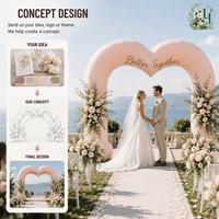 Arches et murs de fond gonflables géants personnalisables – Équipement gonflable adapté aux mariages, événements et réceptions d'entreprise