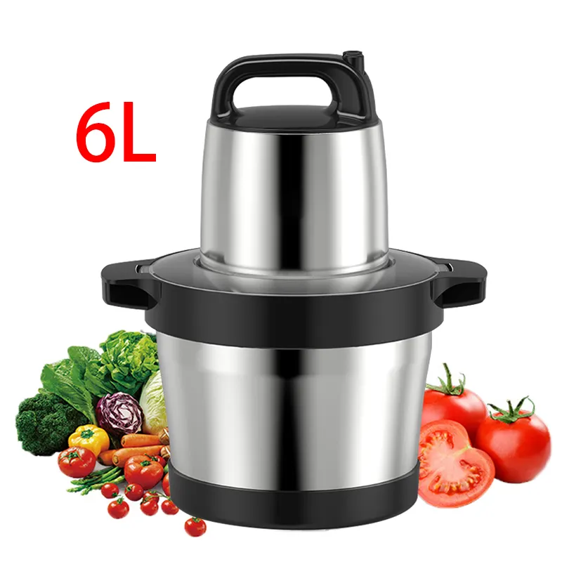 stainless steel 6L 10L fufu pounding machine meat grinder blender electric food meat chopper for sale