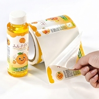 Etiquetas Personalizadas, Etiquetas para Bebidas, Etiquetas Adhesivas Personalizadas con Logotipo Impreso en Vinilo Impermeable para Empaquetado de Productos