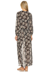 Custom Beach <b>Cover</b> <b>up</b> Kaftan Kimono Maxi <b>Swim</b> Dress Solid Color Bikini V Neck Rayon Sarong <b>Cover</b> <b>up</b> Swimwear 2023 - Product Image 3