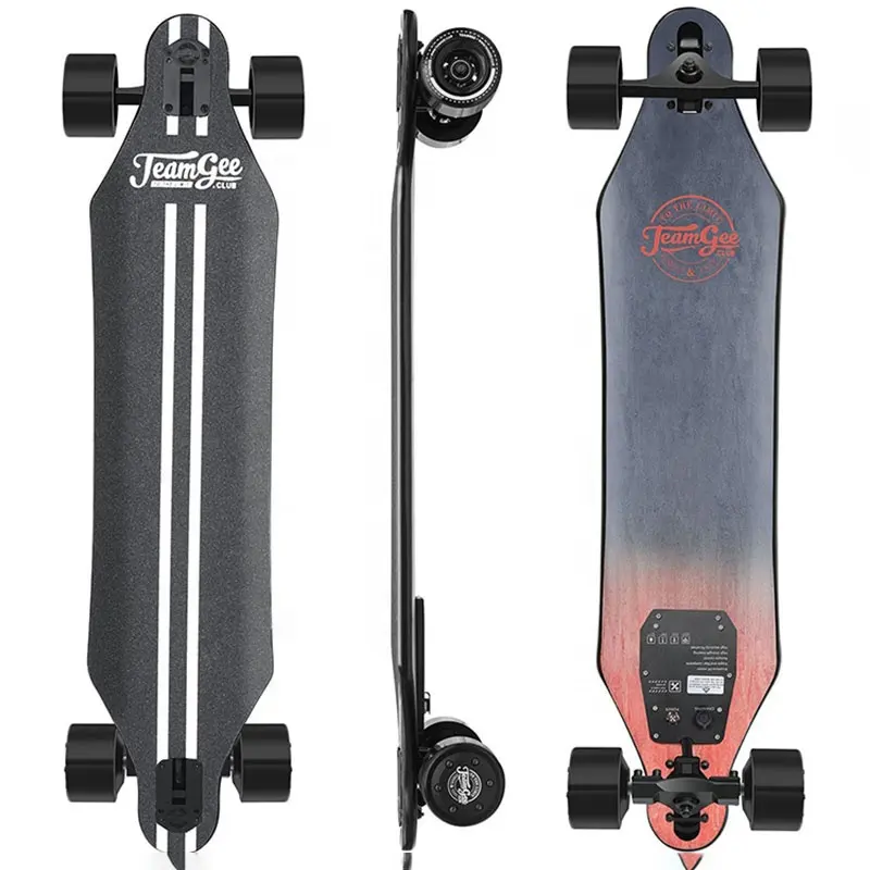 Heiß verkaufendes elektrisches Skateboard Dual Motor Power Elektrisches Skateboard mit 4 Geschwindigkeit smodi