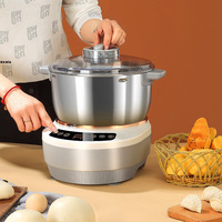 Mélangeur à pâte électrique portable 5L 7L pour la pâtisserie domestique, en acier inoxydable, pour la préparation de gâteaux, de pâtes et de pizzas