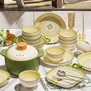 Juegos de Vajilla de Porcelana Nórdica para Restaurantes y Hoteles, con Tazones para Ensalada y Sopa - Product Image 3