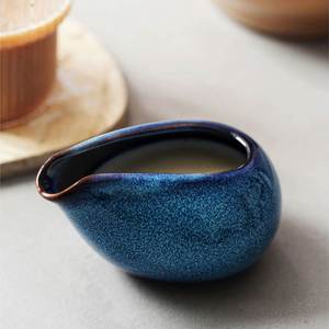 Olla de cerámica mate para salsa occidental, dispensador de leche, vajilla para restaurante, venta al por mayor - Product Image 1