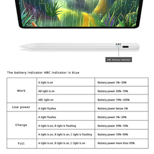 Lápiz Óptico Activo de Metal con Interruptor de Tecla Superior Tipo Lápiz 1:1, Carga Directa para iPad, OTG, Escritura Oblicua, Detección de Ángulo de Inclinación y Palm Rejection - Product Image 6
