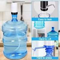 Pompa botol air portabel, baru aliran air cepat 20l liter air portabel USB dapat diisi ulang listrik otomatis