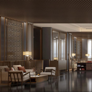 Ensemble de meubles de chambre à coucher d'hôtel de luxe en bois classique de bout en bout avec armoire pour les complexes hôteliers haut de gamme - Product Image 2