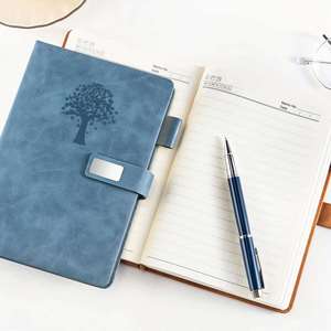 A5 Custom Premium Leather Printed Lined <b>Journal</b> Notebook with Magnetic Closure - Product Image 3
