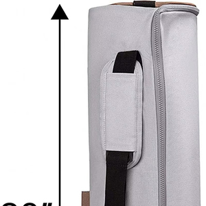 Yoga Mat <b>Duffle</b> <b>Bag</b> Patterned <b>Canvas</b> with Pocket and Zipper - Product Image 3