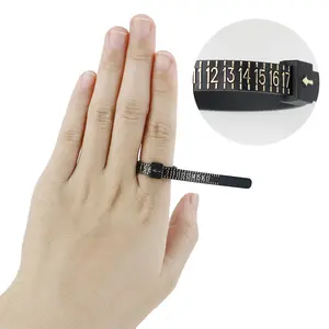 Rings Finger Sizer Measure Gauge US UK EU Sizes- Ring Size Measuring Ruler  Tools