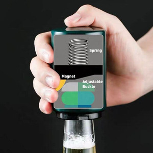 Ouvre-bouteille automatique en acier inoxydable avec récupérateur de capsules magnétique à pousser vers le bas - Product Image 3
