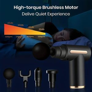 Portable Muscle Treatment Massage Gun Mini Percussion Hand Held Massager for Athletes Deep Tissue with 6 Speeds <b>Vibration</b> - Product Image 5