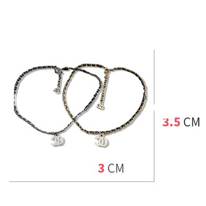 Collier pendentif en acier inoxydable plaqué or 18 carats avec zircon, inspiré des grandes marques de luxe, tendance, cadeau d'amour pour homme et femme - Product Image 4
