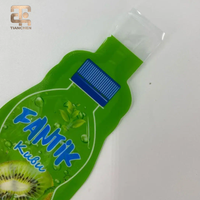 Pochette souple personnalisée en forme de bouteille, imprimée en héliogravure, 150 ml, résistante à l'humidité, pour jus, vodka et cocktails