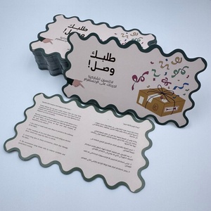 Cina 110x130mm Design eventi formali 300gsm fiore moderno e minimalista Die taglio <span class=keywords><strong>regalo</strong></span> messaggio di saluto alla rinfusa biglietti di ringraziamento - Product Image 5