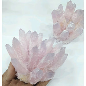 Nuevo y en Oferta: Clúster de Cuarzo Rosa, Pechigram, Afganistán, Piedra de Cristal Curativa, Decoración para el Hogar, Colección de Regalos - Product Image 1