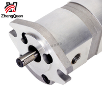 Pompe hydraulique à double engrenage haute pression Zhengquan HGP-11A-F0.8/0.8R, faible bruit, en alliage d'aluminium, pour système hydraulique