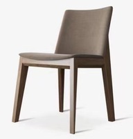 Chaises de salle à manger en bois massif, modernes et nordiques, légères et luxueuses, chaise de salle à manger décontractée avec dossier pour café et maison