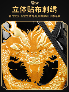 กระเป๋ากอล์ฟ PGM สำหรับผู้ชายผู้หญิงกระเป๋าเดินทางแบบแข็งแบบพับเก็บได้ลาย<span class=keywords><strong>ม้า</strong></span>ราศีลายปักสามมิติสี่ล้อ - Product Image 3