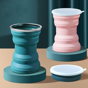 Gobelet pliable en silicone portable, 320 ml 350 ml, tasse à café pliable résistante à la chaleur pour le voyage et la randonnée - Product Image 2