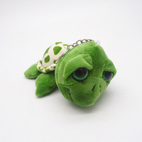 Porte-clés solaire personnalisable en peluche douce avec personnage tortue 3D mignon, imprimé offset, pendentif pour sac d'école, ornement de sac pour filles, pour enfants