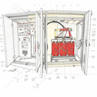 Transformador de Subestación Compacta Prefabricada para Exteriores de 30kVA-5000kVA, Fabricante Chino