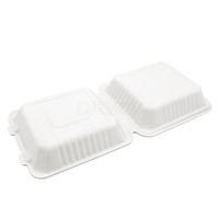 1500ml 9 pouces sulfurisé microwavable écologique bagasse biodégradable jetable alimentaire déjeuner restauration boîte emballage