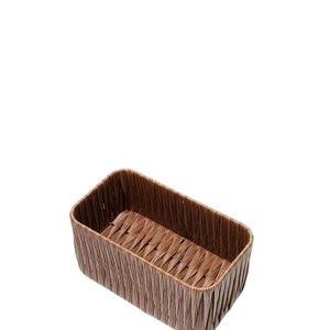 Boîte de rangement en PP de style pastoral pour masques cosmétiques, panier de rangement pour collations et articles divers pour table basse, populaire, fait main, tressé, <span class=keywords><strong>Qing</strong></span> <span class=keywords><strong>Mu</strong></span> - Product Image 5