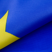 Drapeau européen double face en polyester 3x5 pieds, pour extérieur, Union européenne, drapeau UE, vente en gros, directement de l'usine