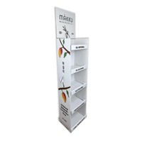 Support de présentation au sol en carton personnalisé imprimé en couleur pour les magasins de détail, les en-cas, les aliments, les boissons, les salons professionnels, la promotion, présentoir POS
