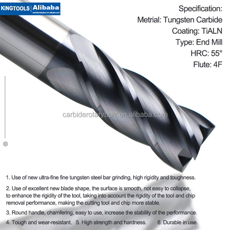 Accesorios Router | 10 Unidades, Vástago 1/8", Corte 2mm, Revestimiento Azul Fresas Cnc Carburo Tungsteno