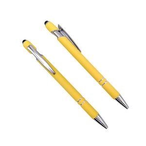 قلم أدوات مكتبية للهدايا الترويجية قلم معدني يعمل باللمس 2 في 1 قلم مع شعار فاخر - Product Image 6
