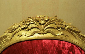 Chaises de luxe <span class=keywords><strong>Louis</strong></span> <span class=keywords><strong>XV</strong></span> anciennes faites à la main <span class=keywords><strong>Fauteuil</strong></span> baroque français en bois massif sculpté en velours - Product Image 2